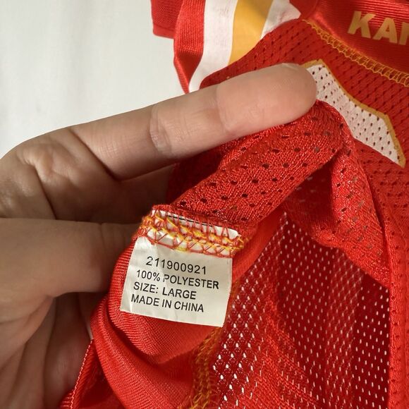 Kansas City Chiefs Jersey Unisex 2 Short Sleeve 00 Vneck Mesh Top - Picture 5 of 9